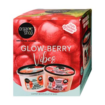 ORGANIC SHOP GLOW-BERRY VIBES kūno priežiūros priemonių rinkinys