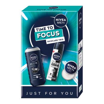 NIVEA MEN TIME TO FOCUS vyrų kosmetikos rinkinys
