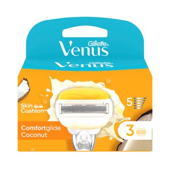 GILLETTE VENUS COCONUT keičiamosios skustuvo galvutės (3 vnt.)