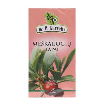 DR. P. KARVELIS MEŠKAUOGIŲ LAPAI žolelių arbata (25 vnt.)