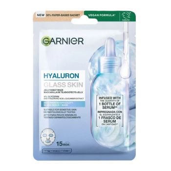 GARNIER HYALURON GLASS SKIN lakštinė veido kaukė, 27 g