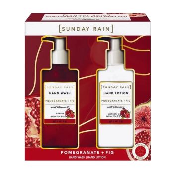 SUNDAY RAIN POMEGRANATE + FIG rankų prausiklis + rankų losjonas (2 x 440 ml)