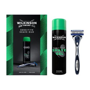 WILKINSON SWORD SENSITIVE SHAVE DUO vyrų kosmetikos rinkinys