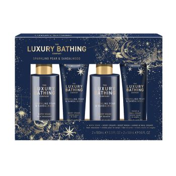 LUXURY BATHING SPARKLING PEAR & SANDALWOOD dovanų rinkinys