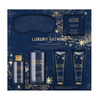 LUXURY BATHING SPARKLING PEAR & SANDALWOOD dovanų rinkinys