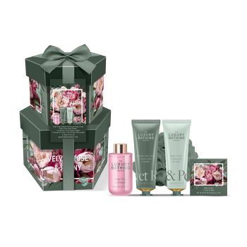 LUXURY BATHING VELVET ROSE & PEONY dovanų rinkinys