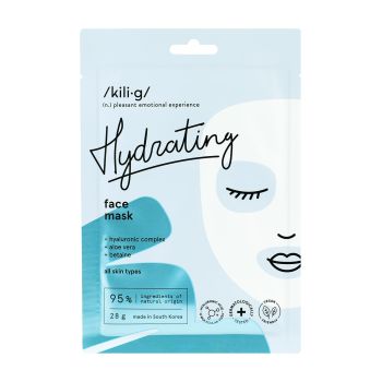 KILING HYDRATING lakštinė veido kaukė, 28 g