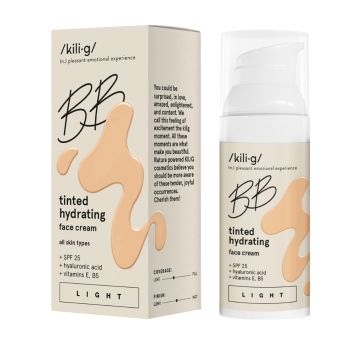 KILIG BB SPF25 drėkinamasis veido kremas su atspalviu, 50 ml