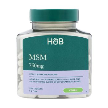H&B metilsulfonilmetanas (MSM) 750 mg, 120 tablečių