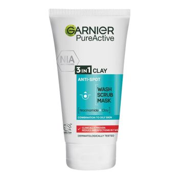 GARNIER PURE 3 IN 1 veido prausiklis, 150 ml