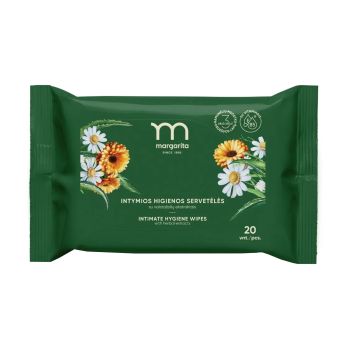 MARGARITA intymios higienos drėgnos servetėlės (20 vnt.)