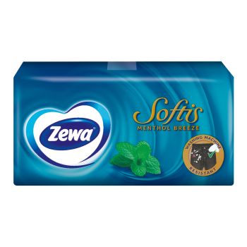 ZEWA SOFTIS MENT vienkartinės nosinaitės
