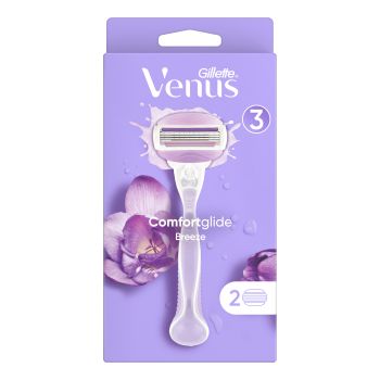 GILLETTE VENUS BREEZE skustuvas ir 2 keičiamosios galvutės
