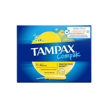 TAMPAX COMPAK REGULAR tamponai (16 vnt.)