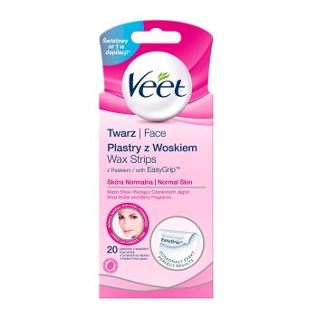 VEET veido depiliacinės juostelės normaliai odai prižiūrėti (20 vnt.)