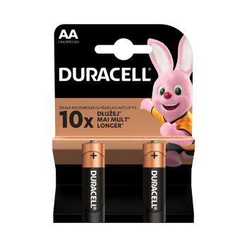 DURACELL AA LR6 baterijos (2 vnt.)