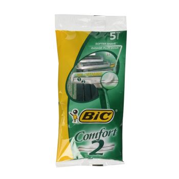 BIC 2 COMFORT vienkartiniai skustuvai (5 vnt.)