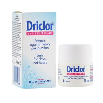 DRICLOR rutulinis dezodorantas antiperspirantas, 20 ml
