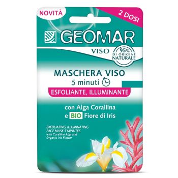 GEOMAR SCRUB & CARE veido kaukė, 2 x 7,5 ml