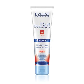 EVELINE EXTRA SOFTUREA rankų ir nagų kremas, 100 ml