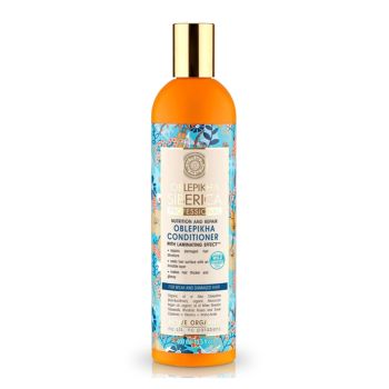 NATURA SIBERICA ORGANIC OBLEPIKHA HYDROLATE silpnų ir pažeistų plaukų kondicionierius, 400 ml