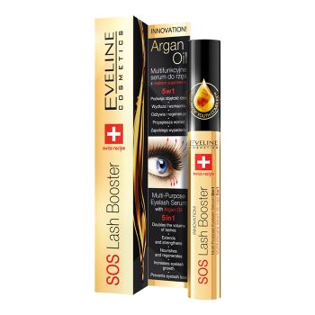 EVELINE 5 W 1 ARGAN OIL blakstienų serumas, 10 ml