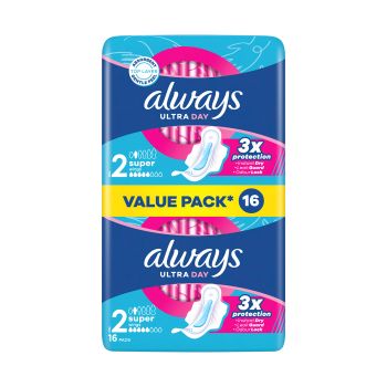 ALWAYS ULTRA DAY SUPER higieniniai paketai (16 vnt.)
