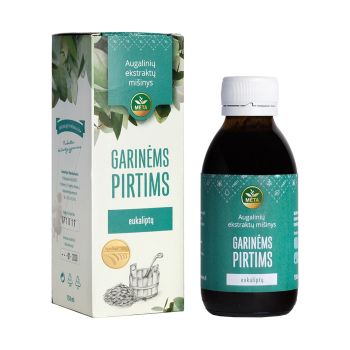 MĖTA EUKALIPTŲ augalinių ekstraktų mišinys garinėms pirtims, 150 ml