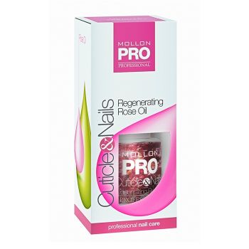 MOLLON PRO CUTICLE & NAILS REGENERATING ROSE OIL nagų ir odelių aliejus, 15 ml