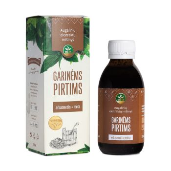 MĖTA ARBATMEDIS + MĖTA augalinių ekstraktų mišinys garinėms pirtims, 150 ml