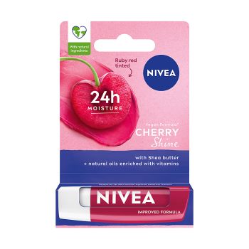 NIVEA CHERRY lūpų balzamas, 4,8 g