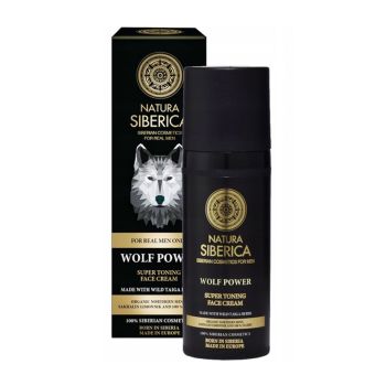 NATURA SIBERICA MEN WOLF POWER vyrų veido kremas, 50 ml