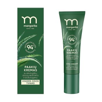 MARGARITA paakių kremas su alavijų ekstraktu, biokolagenu ir vitaminais, 15 ml
