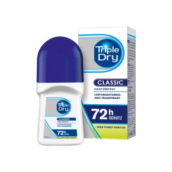 TRIPLE DRY rutulinis dezodorantas - antiperspirantas, 50 ml