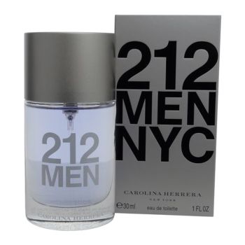 CAROLINA HERRERA 212 MEN NYC tualetinis vyrų vanduo, 30 ml