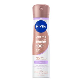 NIVEA DERMA CONTROL ULTRA SOFT purškiamasis dezodorantas, 150 ml