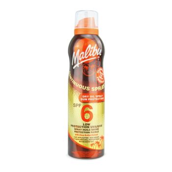 MALIBU SPF6 purškiamasis apsauginis sausasis aliejus, 175 ml