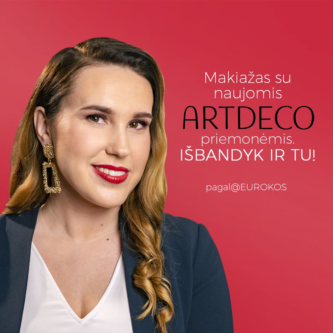 Makiažas su naujomis ARTDECO priemonėmis. Išbandyk ir TU!