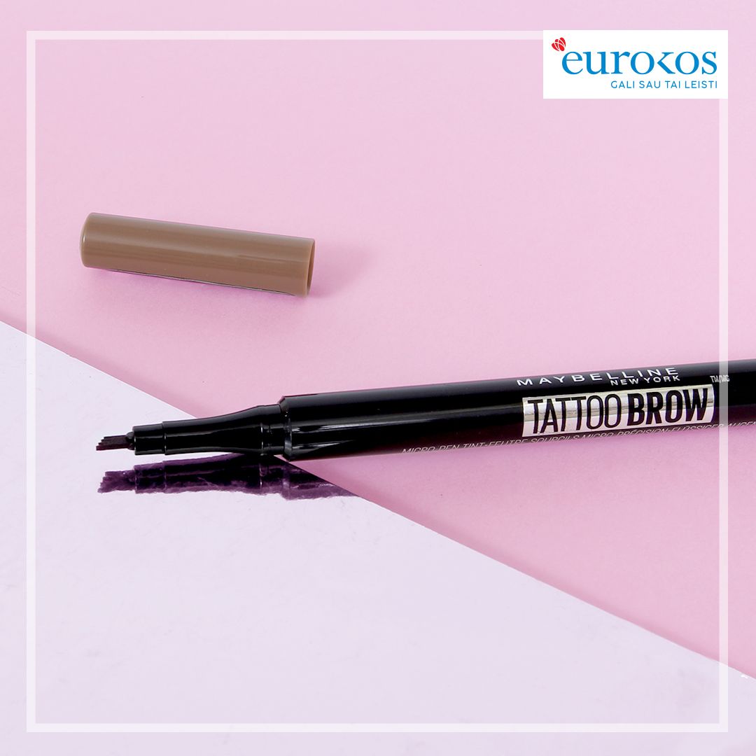 Išskirtinis produktas: MAYBELLINE TATTOO BROW antakių flomasteris!