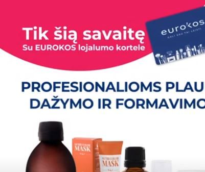 Profesionalioms plaukų priežiūros priemonėms taikoma -40% NUOLAIDA! Tik šią savaitę.