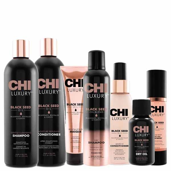 CHI LUXURY BLACK SEED plaukų priežiūros priemonės