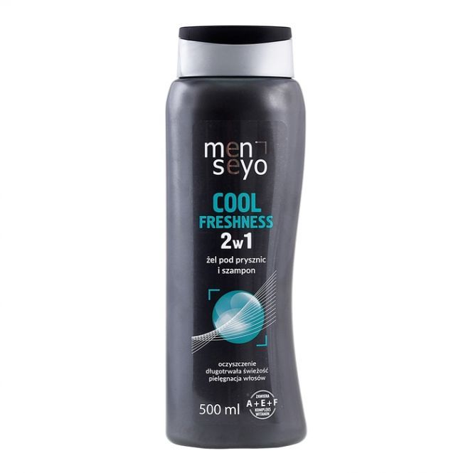 SEYO MEN COOL FRESHNESS 2 W 1 dušo želė ir plaukų šampūnas 500 ml