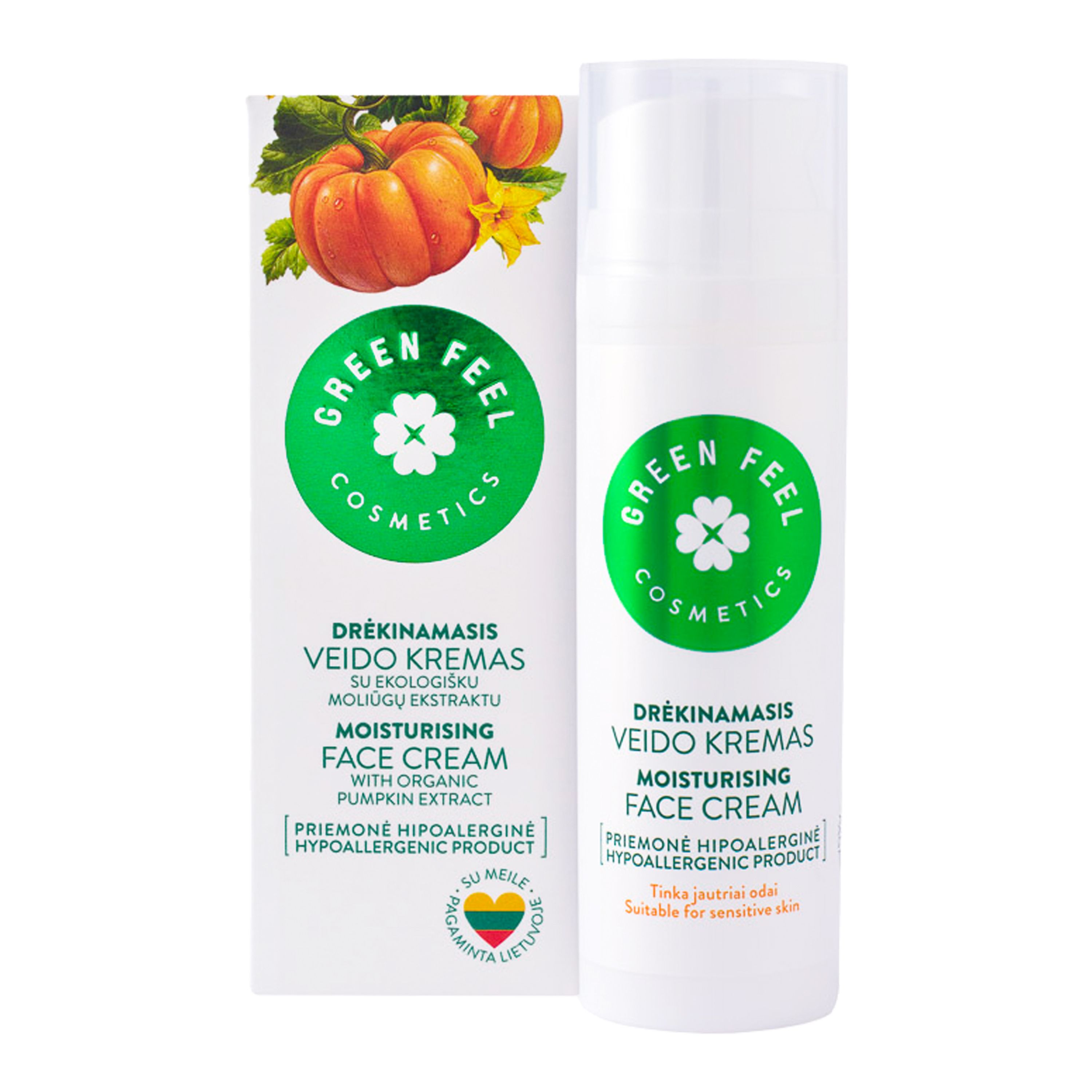 GREEN FEEL'S drėkinamasis veido kremas