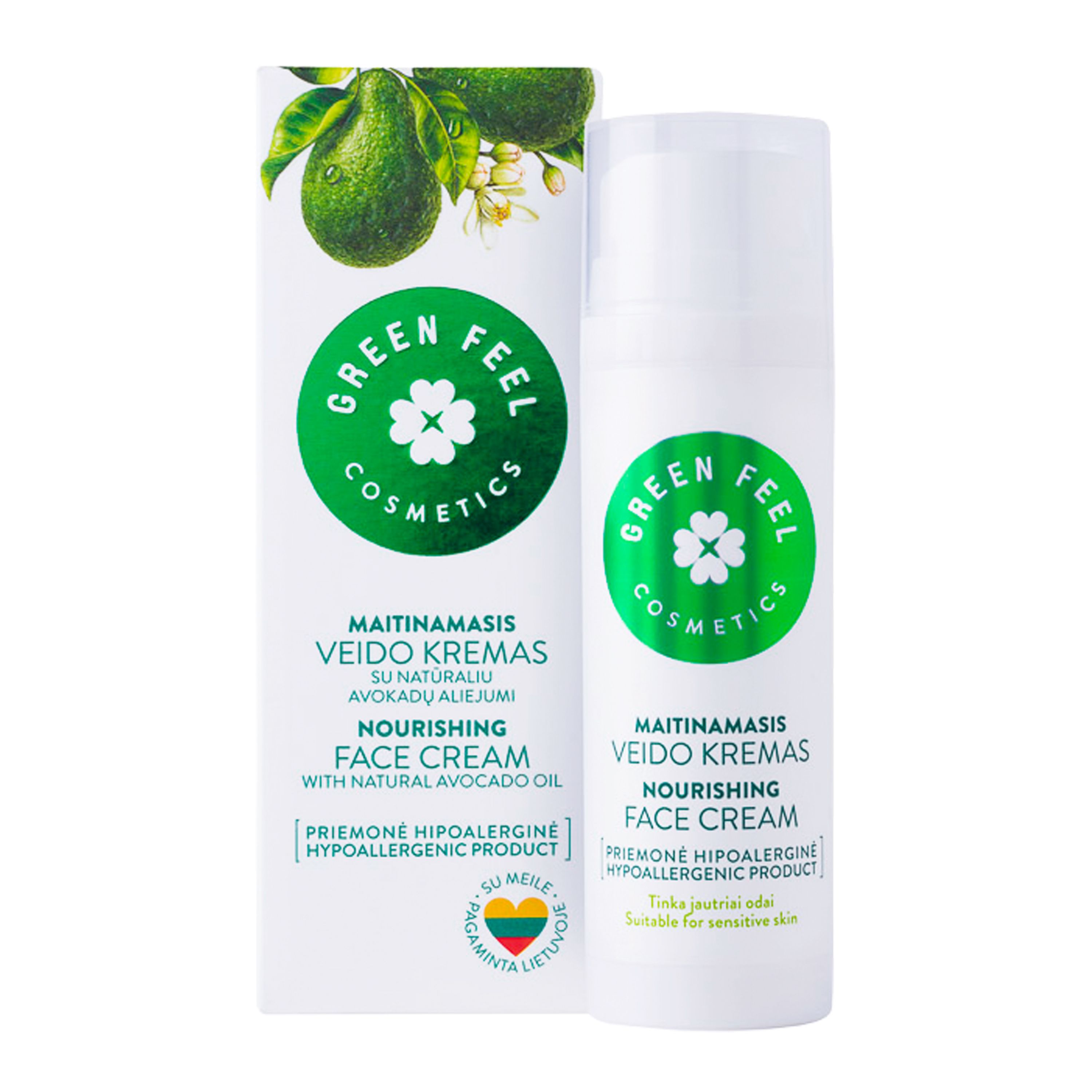 GREEN FEEL'S maitinamasis veido kremas
