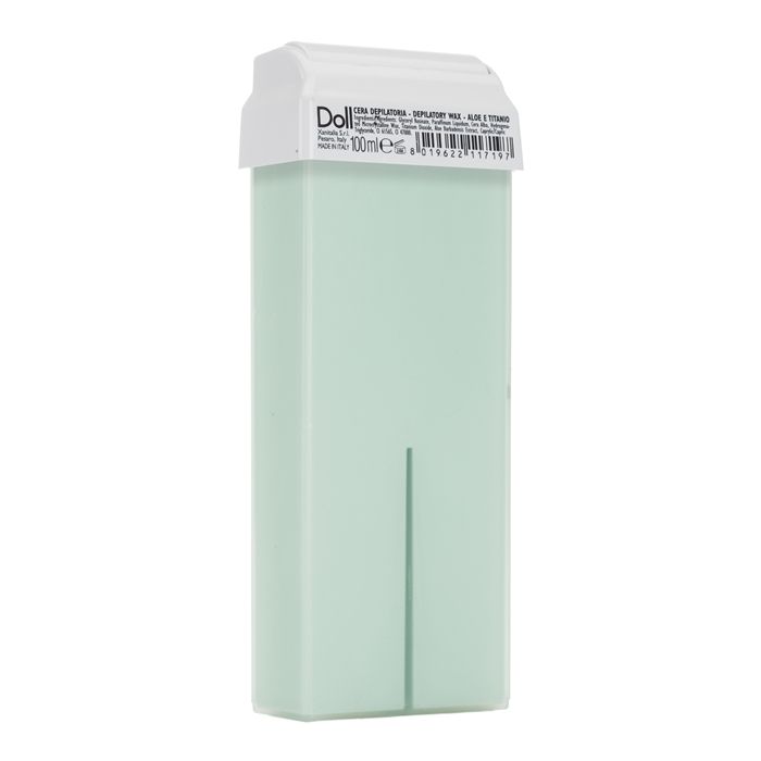 DOLL ALOE & TITANIO depiliacinis vaškas su rutuliniu aplikatoriumi 100 ml
