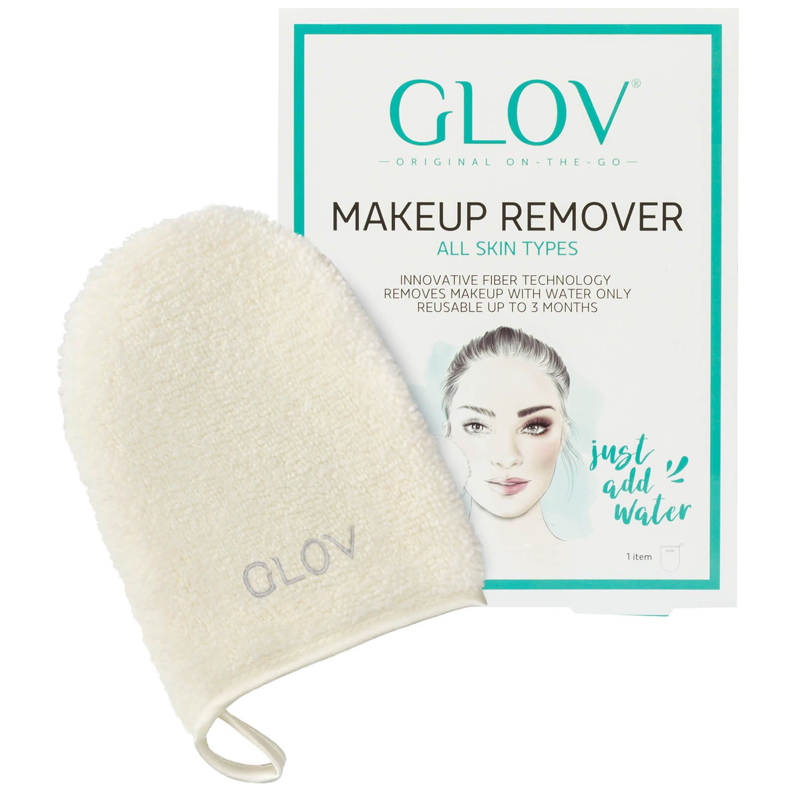 GLOV ON THE GO pirštinė makiažui valyti