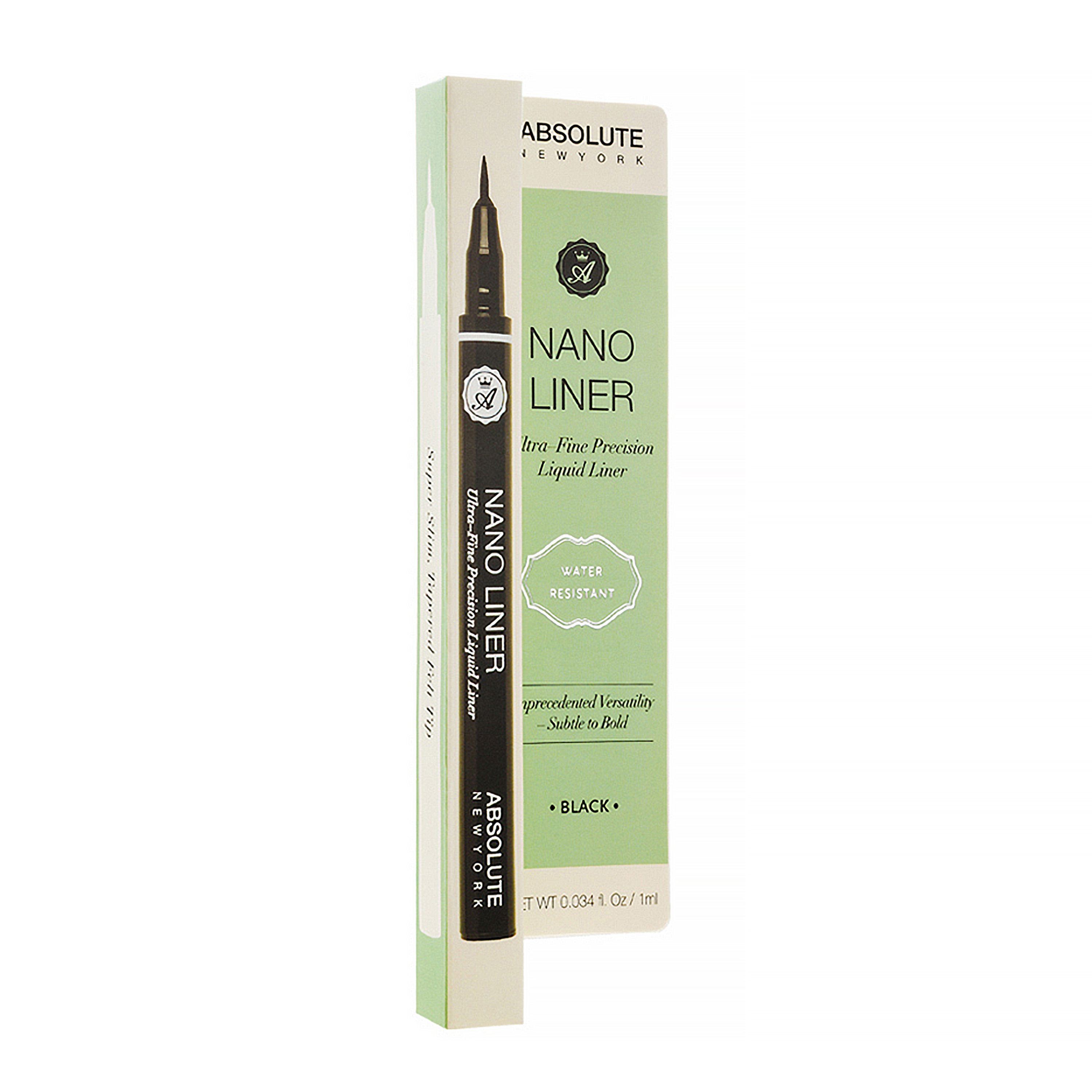 ABSOLUTE NEW YORK NANO LINER vandeniui atsparus akių kontūro ryškiklis 1 ml