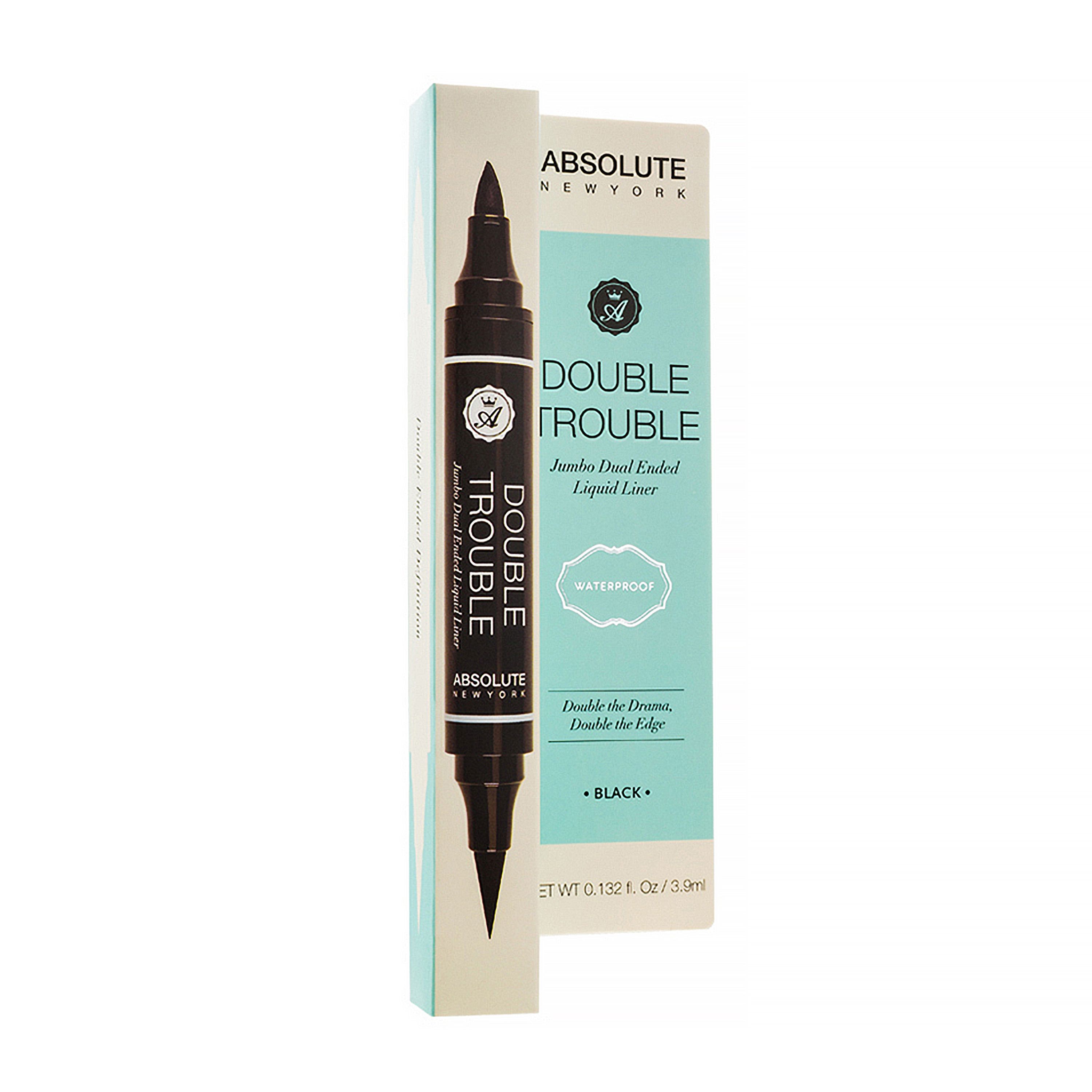 ABSOLUTE NEW YORK DOUBLE TROUBLE vandeniui atsparus akių kontūro ryškiklis 3,9 ml