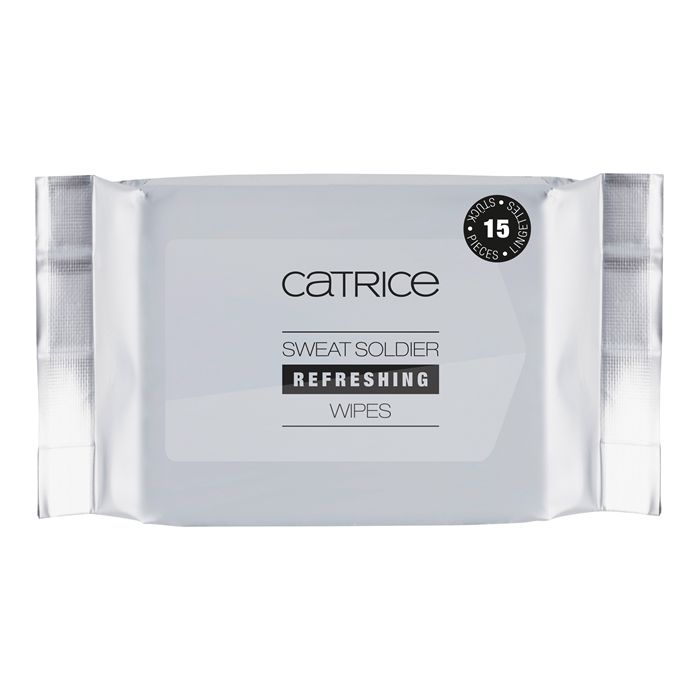 CATRICE ACTIVE WARRIOR SWEAT SOLDIER drėgnos servetėlės (15 vnt.)
