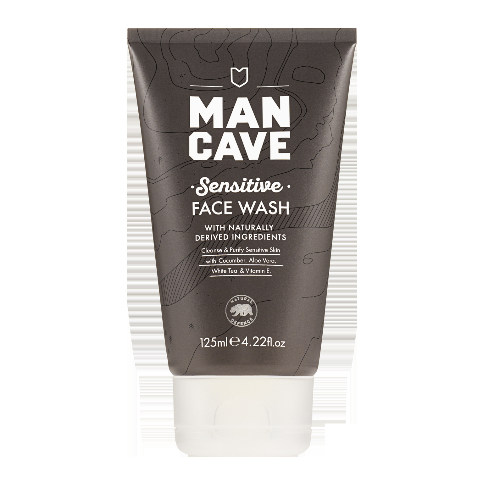 MAN CAVE SENSITIVE veido prausiklis 125 ml